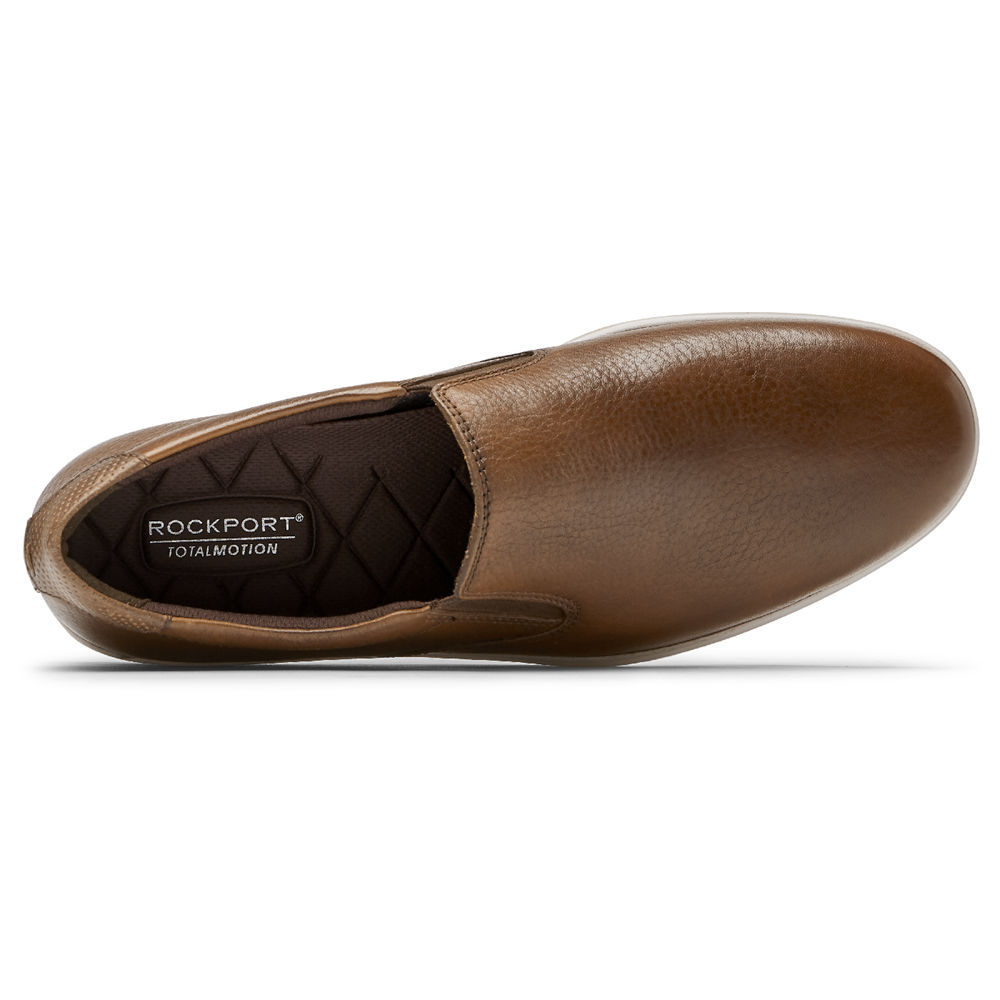 Rockport Joggesko Herre Brune - Total Motion Lite Slip-On - UHOP45928